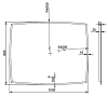 Зеркало Gair Fuji MRM0160 белый