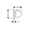 Запорный вентиль Hansgrohe Trio/Quattro E 15971000