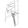 Смеситель для раковины Am.Pm X-Joy F85A02144 розовое золото