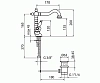 Смеситель для раковины Webert Alexandra AL700302065 бронза, белый