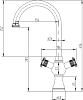 Смеситель Zorg Antic A 2004K-SL для кухонной мойки