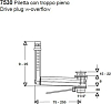 Выпуск для раковины с переливом Kerasan 753001