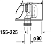 Чаша для унитаза-компакта Duravit ME by Starck 2170090000