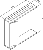 Шкаф зеркальный Am.Pm Like M80MPL0801VF