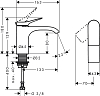 Кран для холодной воды Hansgrohe Vivenis 75013700, матовый белый