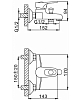 Смеситель для ванны c душем Frap F3028-B хром