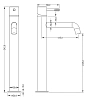 Смеситель для раковины Boheme Uno 462-MW белый