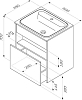 Тумба под раковину AM.PM Func 60 M8FFUX0601OF