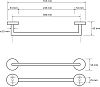 Держатель для полотенец Bemeta Omega 104204332 хром