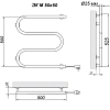 Полотенцесушитель электрический Ника Simple М 50/50 каб хром