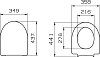 Крышка-сиденье VitrA Form 500 97-003-009 с микролифтом петли хром