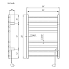 Полотенцесушитель электрический Domoterm Квадро DMT 109-S П8 50x70 TBOX EK R хром