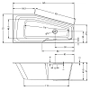 Акриловая ванна Riho Rething Space B111006005 белый