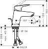 Смеситель для ванны с душем Hansgrohe Logis 71400000/71070000 хром