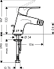 Смеситель для биде Hansgrohe Focus E2 31920000, хром