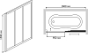 Шторка для ванной RGW Screens SC-41 1600x1500 стекло чистое
