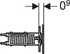 Кнопка смыва Geberit Omega 70 115.084.FW.1, сталь