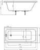 Акриловая ванна Aquatek Мия 150х70 см MIY150-0000011, белый