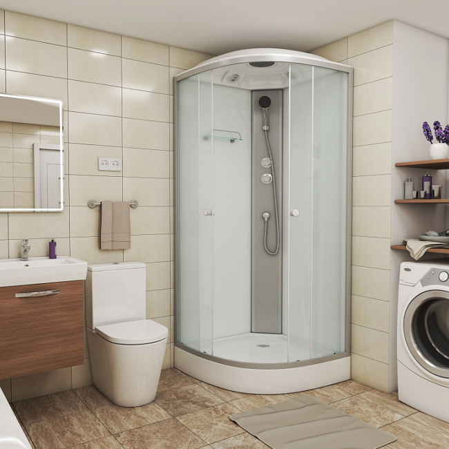 Душевая кабина Niagara Eco 4301 90х90х215 стекло матовое