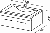 Тумба с раковиной Sanvit Квадро Люкс 120