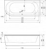 Акриловая ванна Сezares METAURO CORNER-180-80-40-R-W37 180x80 правая, белый