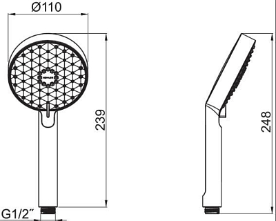 Ручной душ Jacob Delafon Awaken Geometric E72415RU-CP