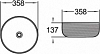 Раковина Comforty 35.8 102MW 00004148752, белый матовый