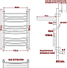 Полотенцесушитель водяной Ника Arc ЛД (г2) ВП 100/40-12 с полкой