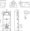 Комплект инсталляция с подвесным унитазом Am.Pm Sense IS49001.741700 с сиденьем и клавишей