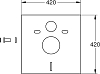 Комплект Унитаз подвесной BOCCHI V-Tondo 1416-001-0129 белый глянцевый + Крышка A0336-001 с микролифтом, глянцевая белая + Шумоизоляция Grohe + Инсталляция Solido 38811KF0 3 в 1 с кнопкой смыва