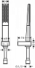 Душевой гарнитур 100 1jet со шлангом 160 см Hansgrohe Rainfinity 26856000