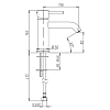 Смеситель для раковины Paini COX 78PJ205O золото