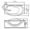 Акриловая ванна Gemy 171х92 G9072 C L белый