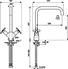 Смеситель Vidima ВидимаАрт BA331AA для кухонной мойки