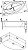 Акриловая ванна Bas Лагуна L 170х119 Вн БасВГ20 с гидромассажем