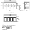 Тумба для комплекта Geberit iCon 841521000 119 см, тёмно-серый матовый