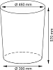 Корзина с крышкой Wasserkraft Leine WB-350-L