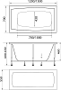 Акриловая ванна 1Marka Viola 120x70 01ви1270, без гидромассажа