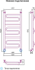 Полотенцесушитель водяной Сунержа Элегия 100x40