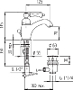 Смеситель Cezares Margot MARGOT-LSM1-01-Bi для раковины