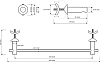 Держатель для полотенец Bemeta Rawell 134504202 хром