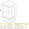 Душевой уголок 100х100 см Good Door Jazze CR-100-B-BR ДЖ00041 стекло тонированное