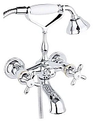 Смеситель для ванны с душем Timo Ritz 0144Ychrome/goldcross золото, хром