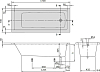 Акриловая ванна Villeroy & Boch Targa Plus 170х70 см UBA177NES2V01+U99740000, белый Alpin