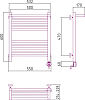Полотенцесушитель электрический Сунержа Богема 00-0507-6050 60x50 с полкой R