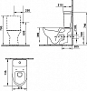 Напольный унитаз Villeroy & Boch Hommage 6662 10R1 alpin с бачком 7721 16 R1 alpin