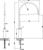 Смеситель для раковины Gessi Goccia 33610#031, хром