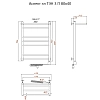 Полотенцесушитель электрический Тругор Аспект серия 3 Аспект3/элТЭН8040П хром