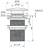 Донный клапан Teska PP1008 черный