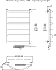 Полотенцесушитель электрический Тругор Легенда эл ТЭН 60*60 (ЛЦ10)